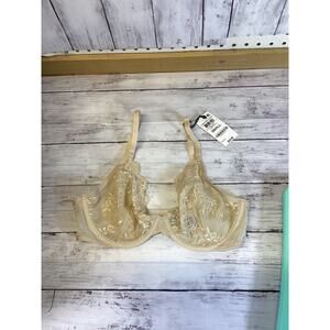 I.N.C. International Concepts Women’s Underwire Lace Bra Almond Latte Size S NWT